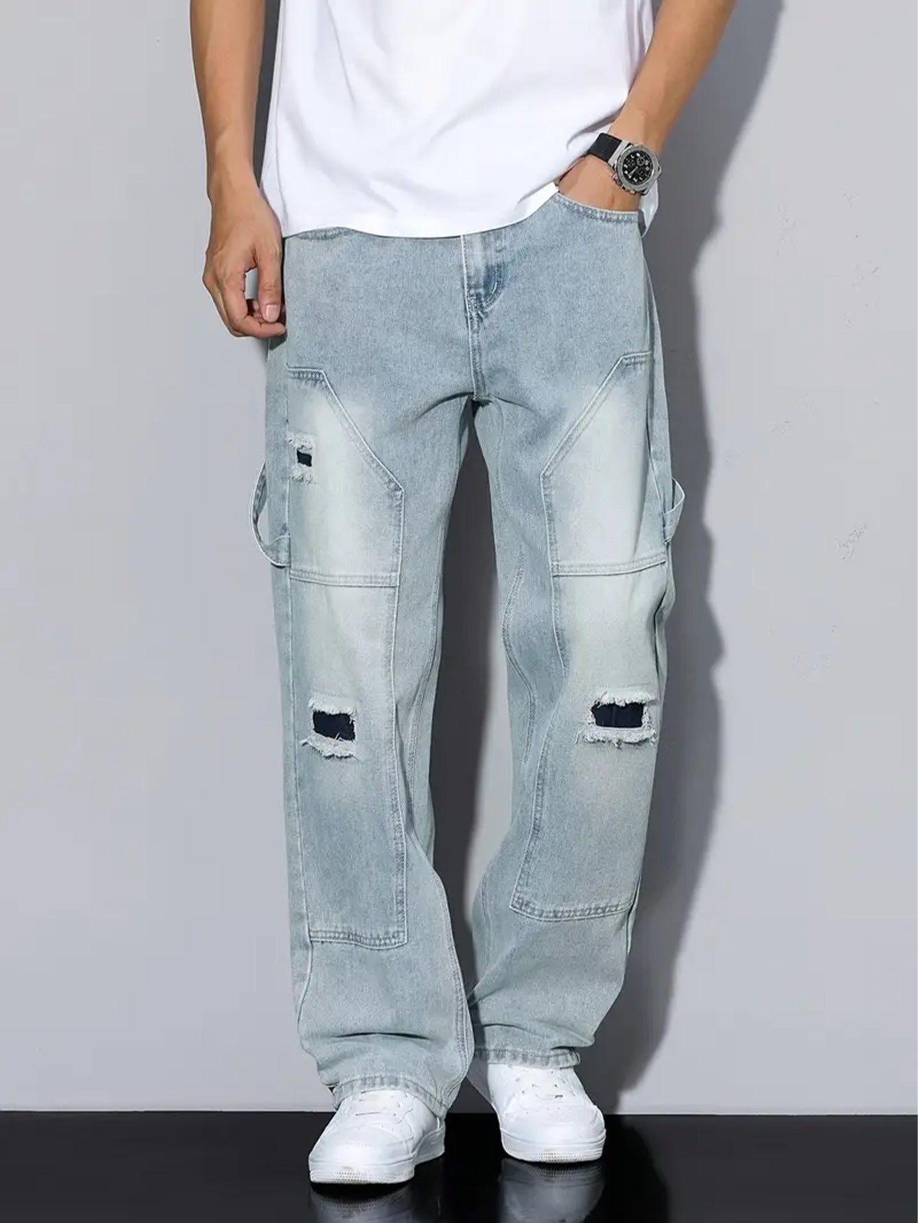 Light Blue Ripped Jeans