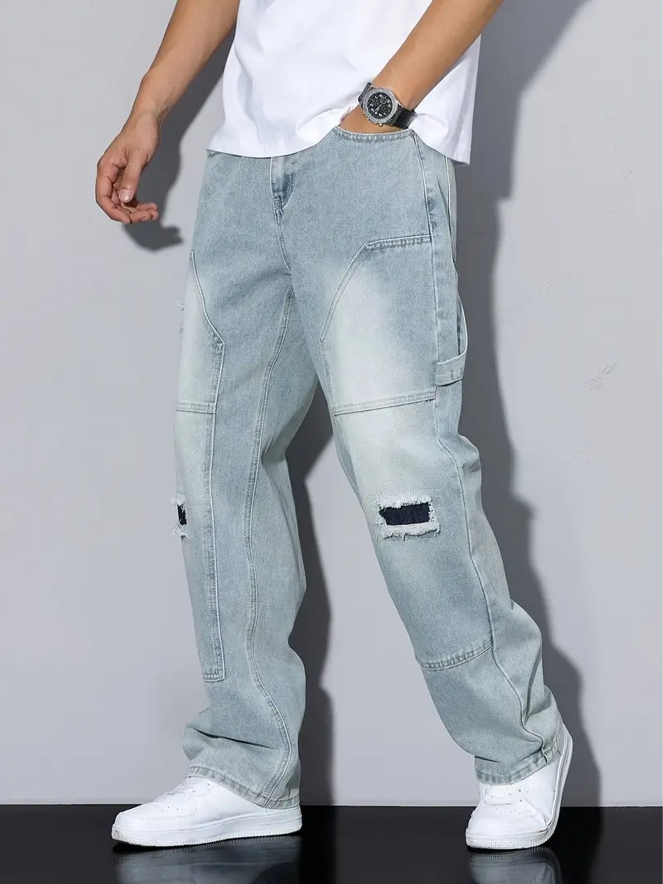 Light Blue Ripped Jeans