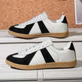 Low-Top Lace-Up Sneakers – Soft Sole Flat Heel