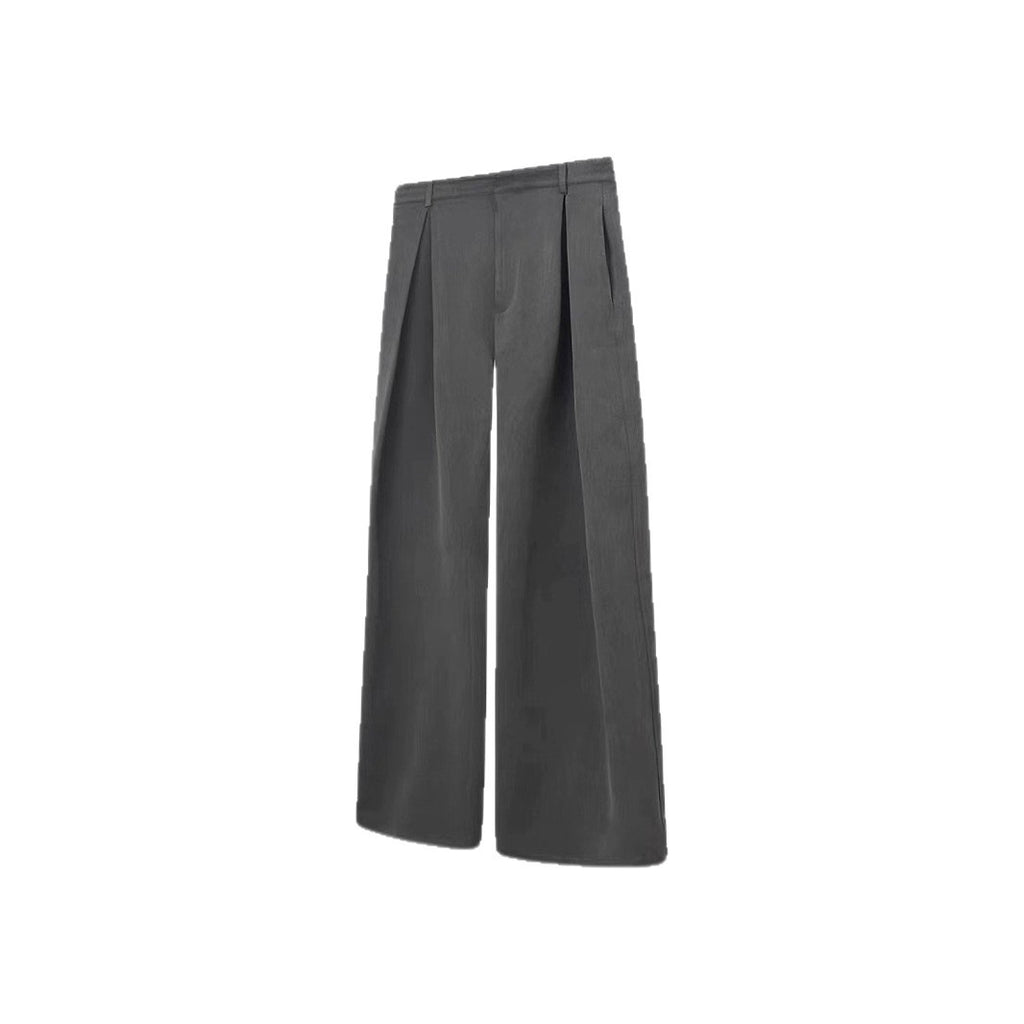 Men's Stretch Casual Trousers – Straight Leg Mid-Rise