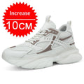 Men's Height-Boosting Casual Sneakers – Breathable Mesh Hidden Wedge Shoes