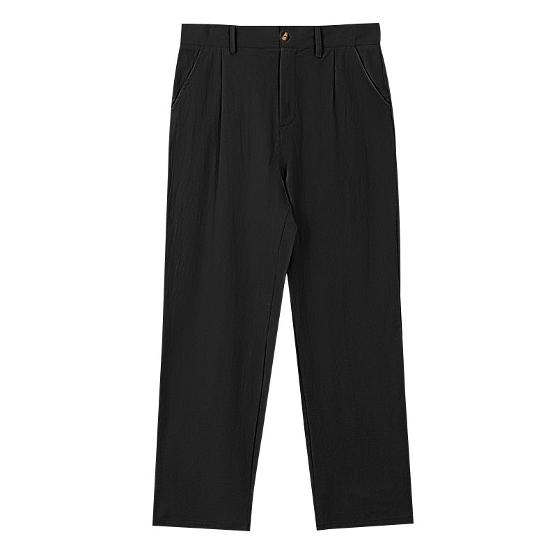 Casual Loose-Fit Business Straight-Leg Suit Trousers