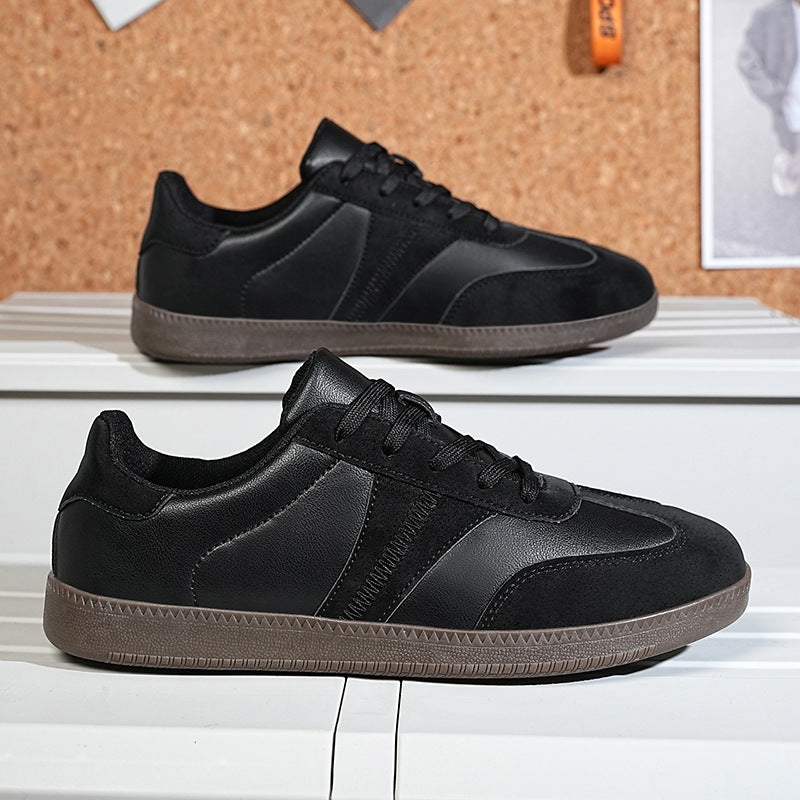 Low-Top Lace-Up Sneakers – Soft Sole Flat Heel