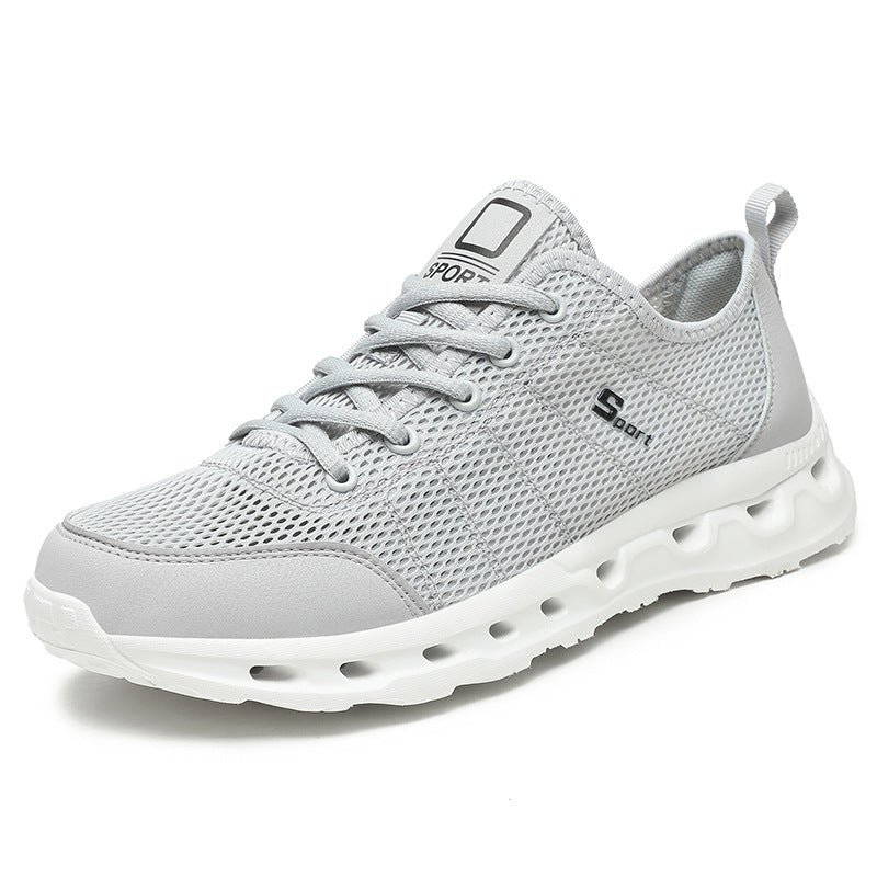 Men's Mesh Breathable Sports Sneakers – Hollow-Out Design