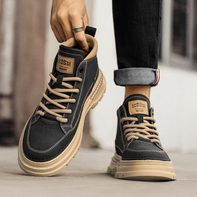 British-style Retro Mid-height Boots