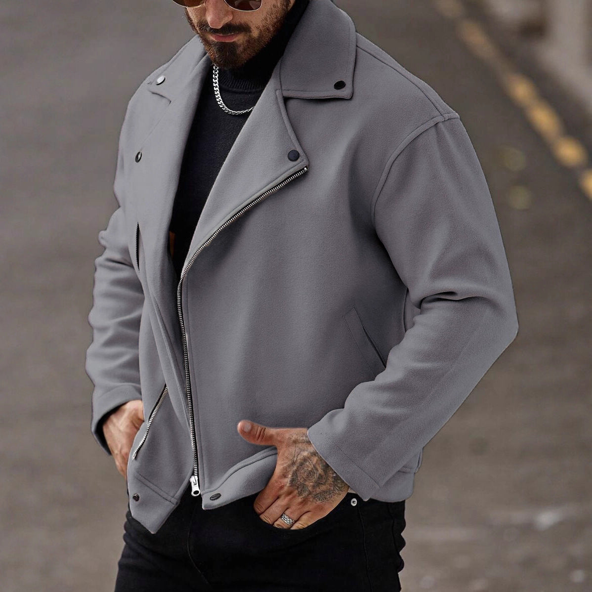 Wool Coat Loose Casual Jacket