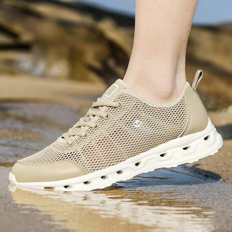 Men's Mesh Breathable Sports Sneakers – Hollow-Out Design
