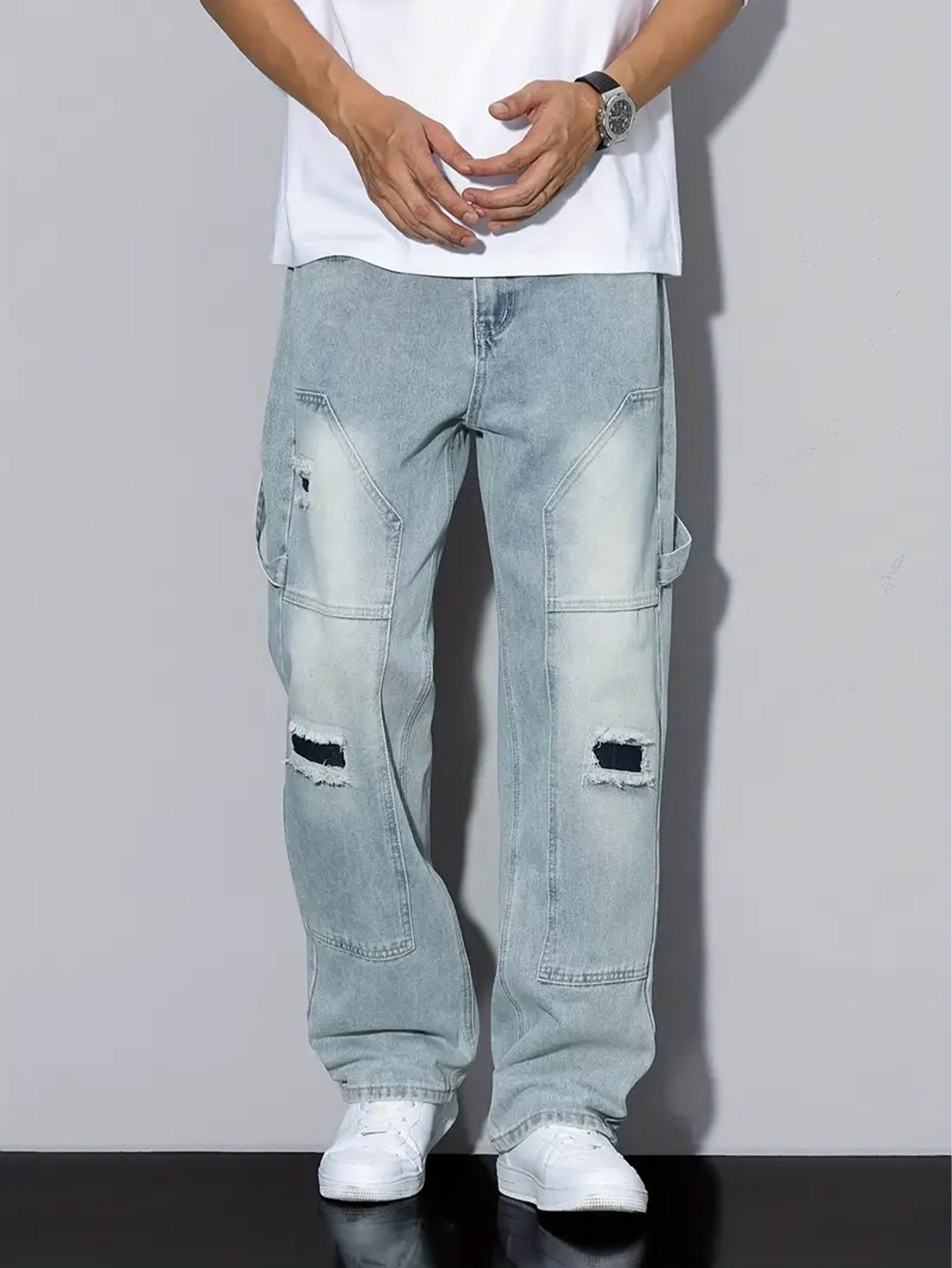 Light Blue Ripped Jeans
