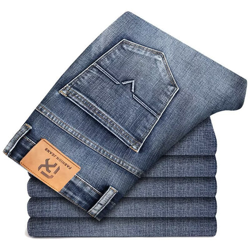 Fashionable Loose Straight-Leg Denim Jeans