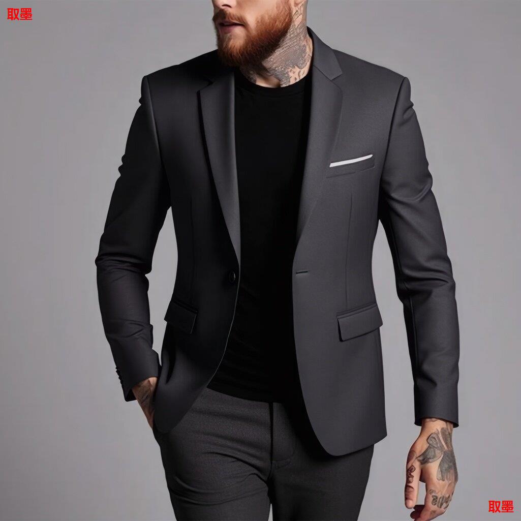 Fashionable Casual Korean-Style Slim-Fit Jacket