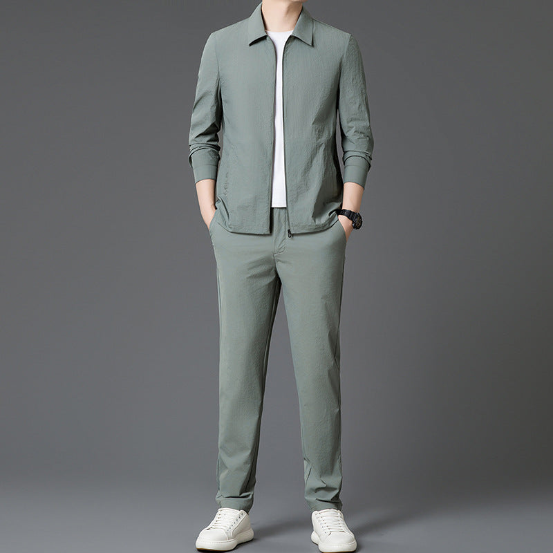 Mens New Stylish And Minimalist Two-piece Set