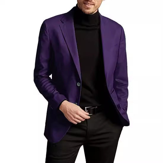 Men's Slim Fit Casual Jacket – Long Sleeve Commuter Style