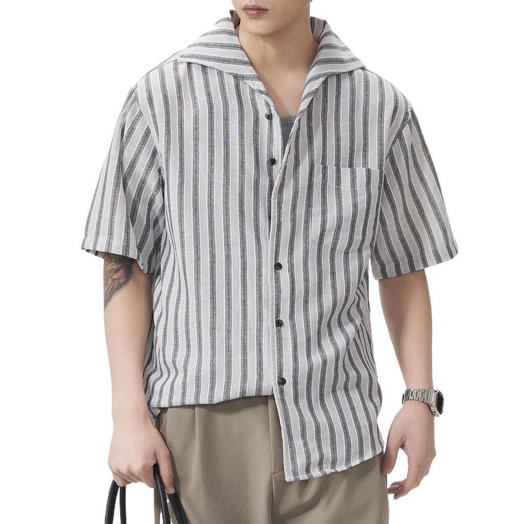 Short-Sleeve American-Style Trendy Loose Shirt