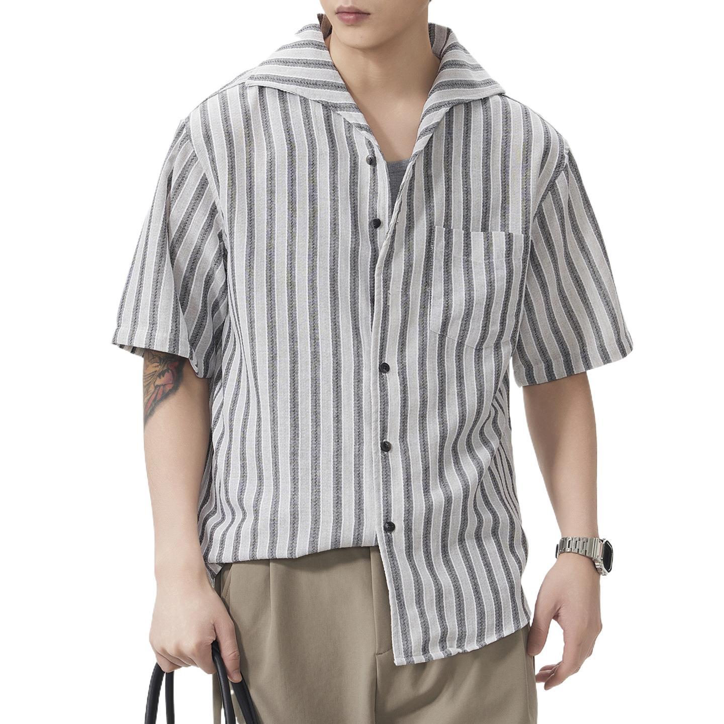 Short-Sleeve American-Style Trendy Loose Shirt