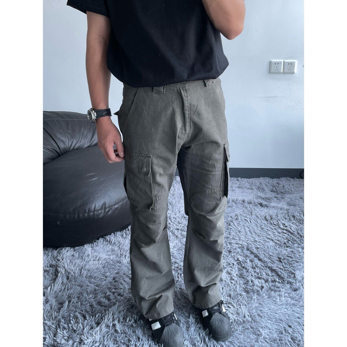 Denim Loose-Fit Slimming Casual Trousers