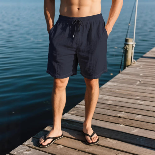 Cotton-Linen Breathable Beach Casual Shorts