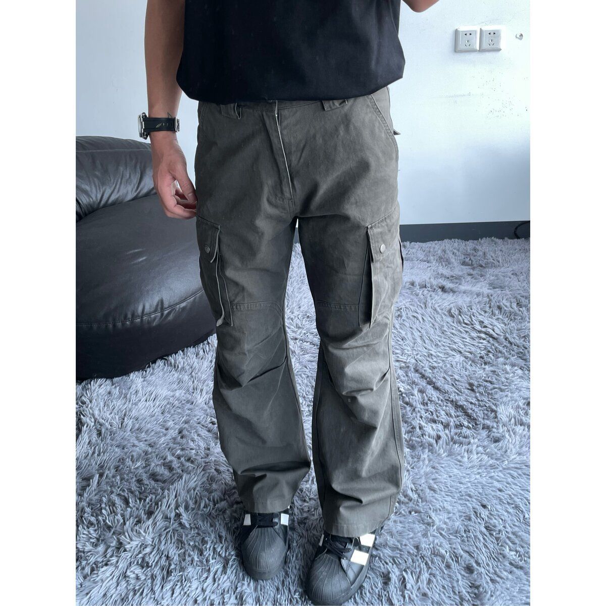 Denim Loose-Fit Slimming Casual Trousers