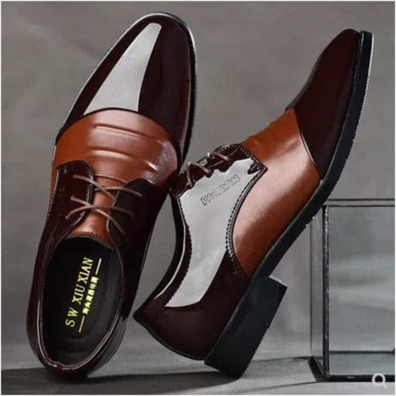 Business Leather Shoes British Style Black
