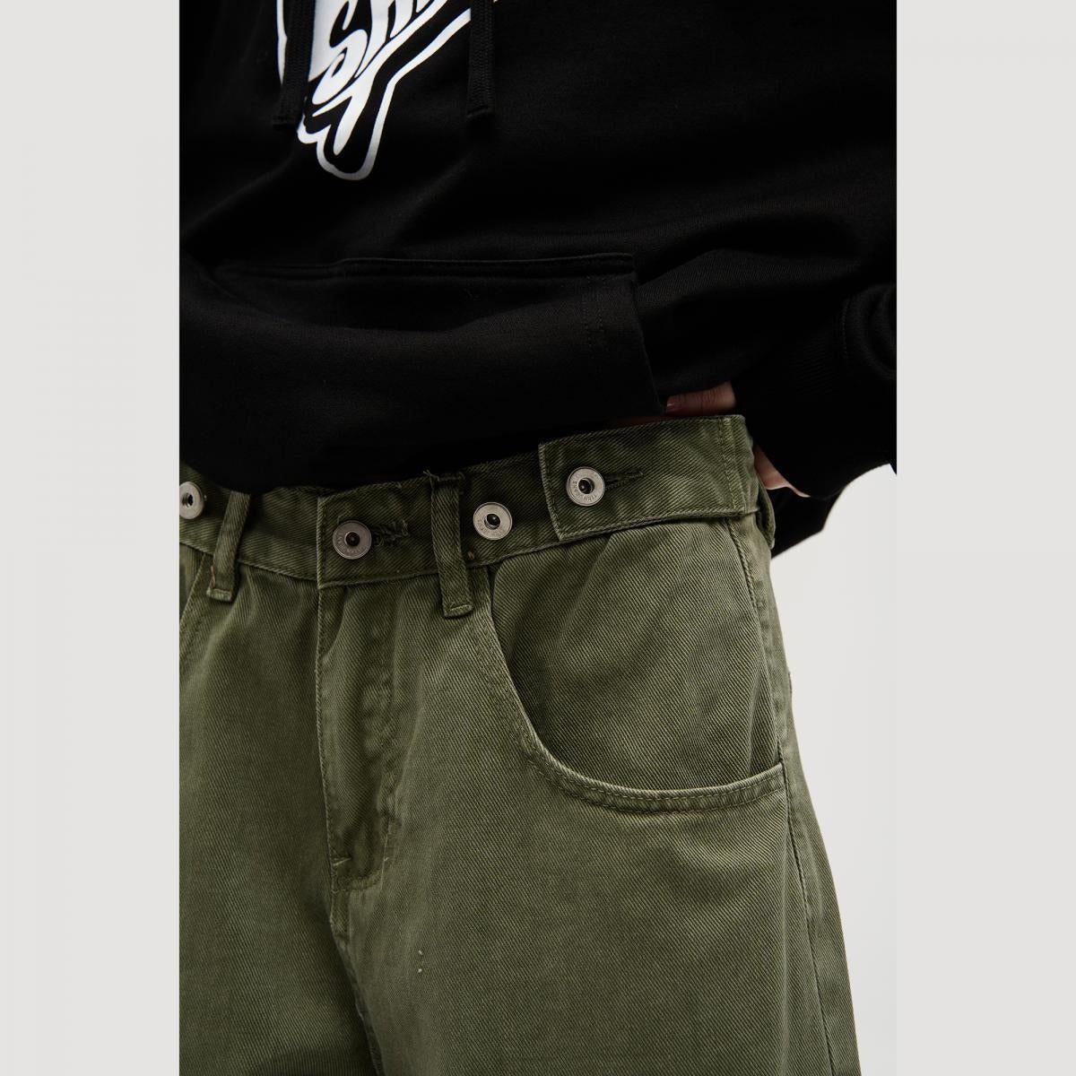New High-Street Trendy Wide-Leg Retro Loose Denim Pants
