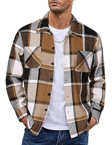 Button Up Casual Retro AutumnWinter Mens Shirt