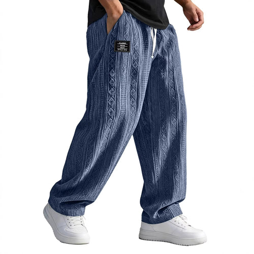 European And American Style Pocketed Straight-Leg Loose Lace-Up Sporty Casual Pants