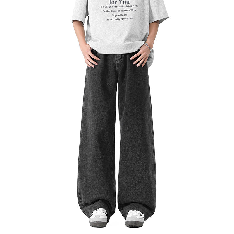 Men's Minimalist Straight-Leg Cotton-Blend Casual Jeans
