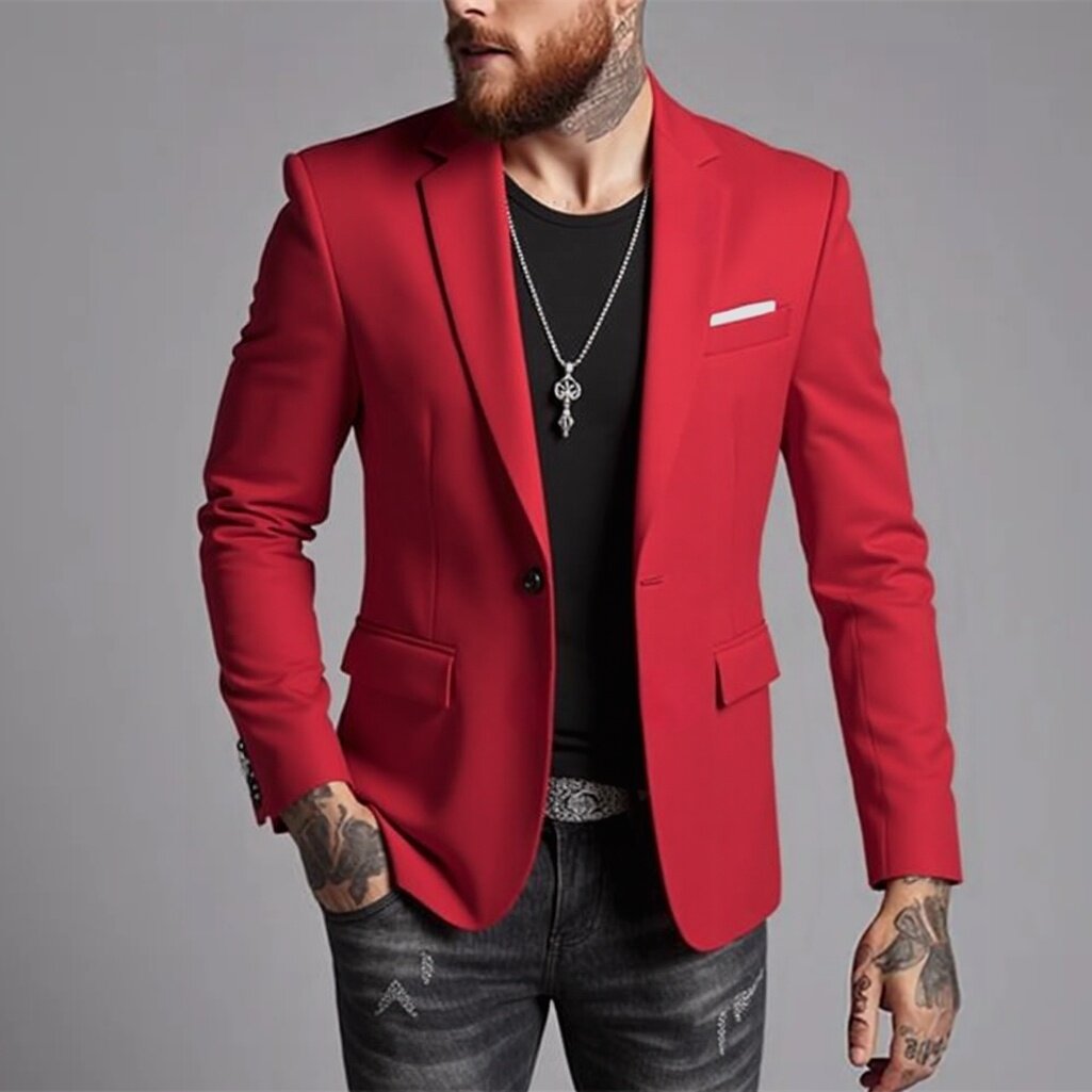 Fashionable Casual Korean-Style Slim-Fit Jacket