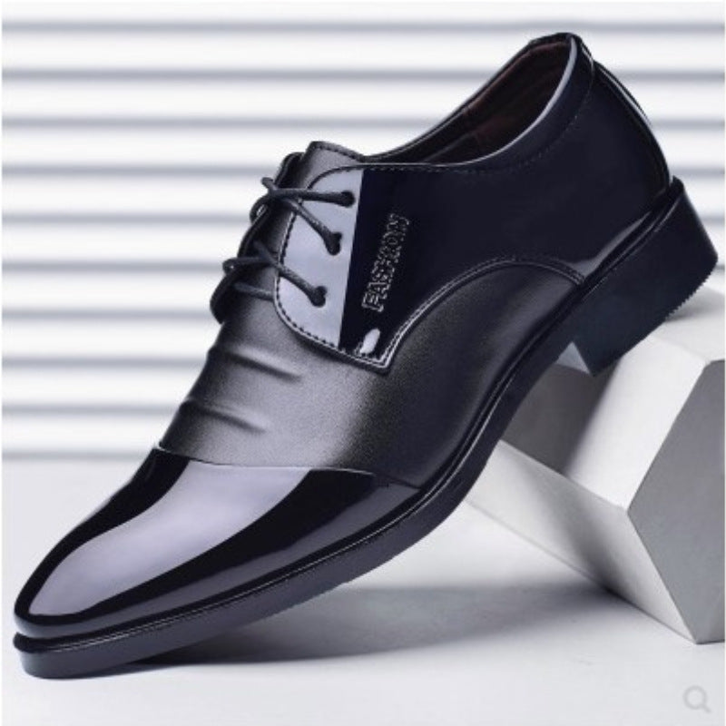 Business Leather Shoes British Style Black