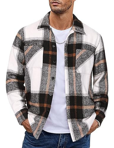 Button Up Casual Retro AutumnWinter Mens Shirt