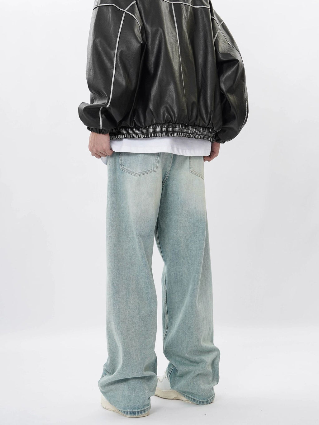 American Retro Denim Trousers For Men