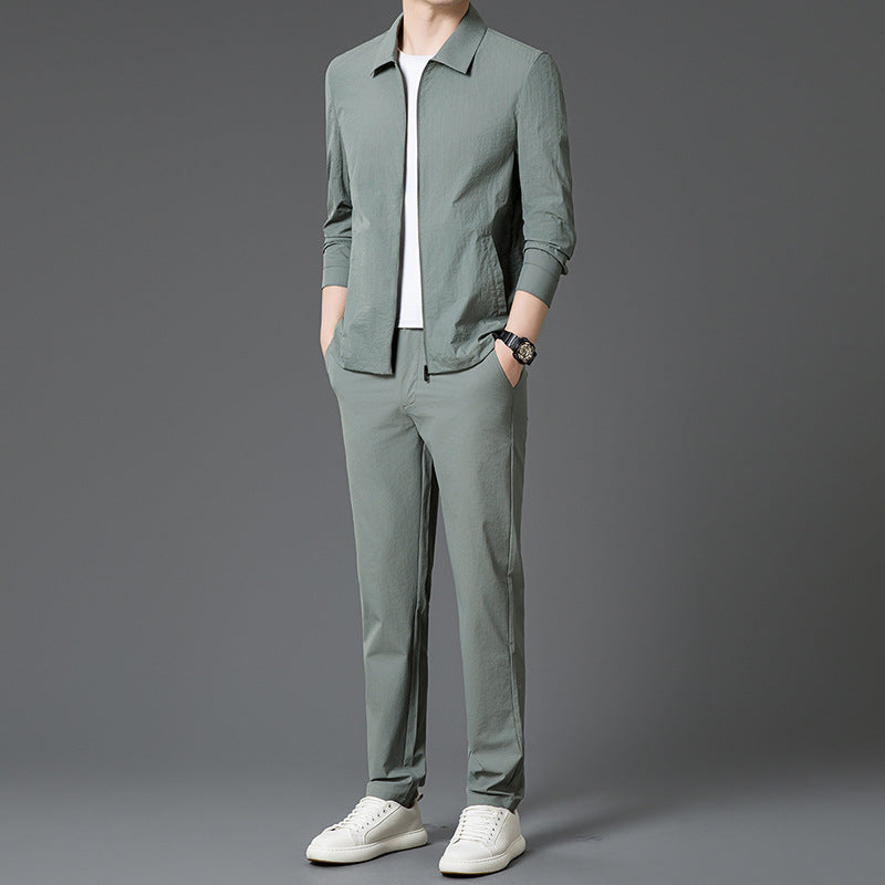 Mens New Stylish And Minimalist Two-piece Set