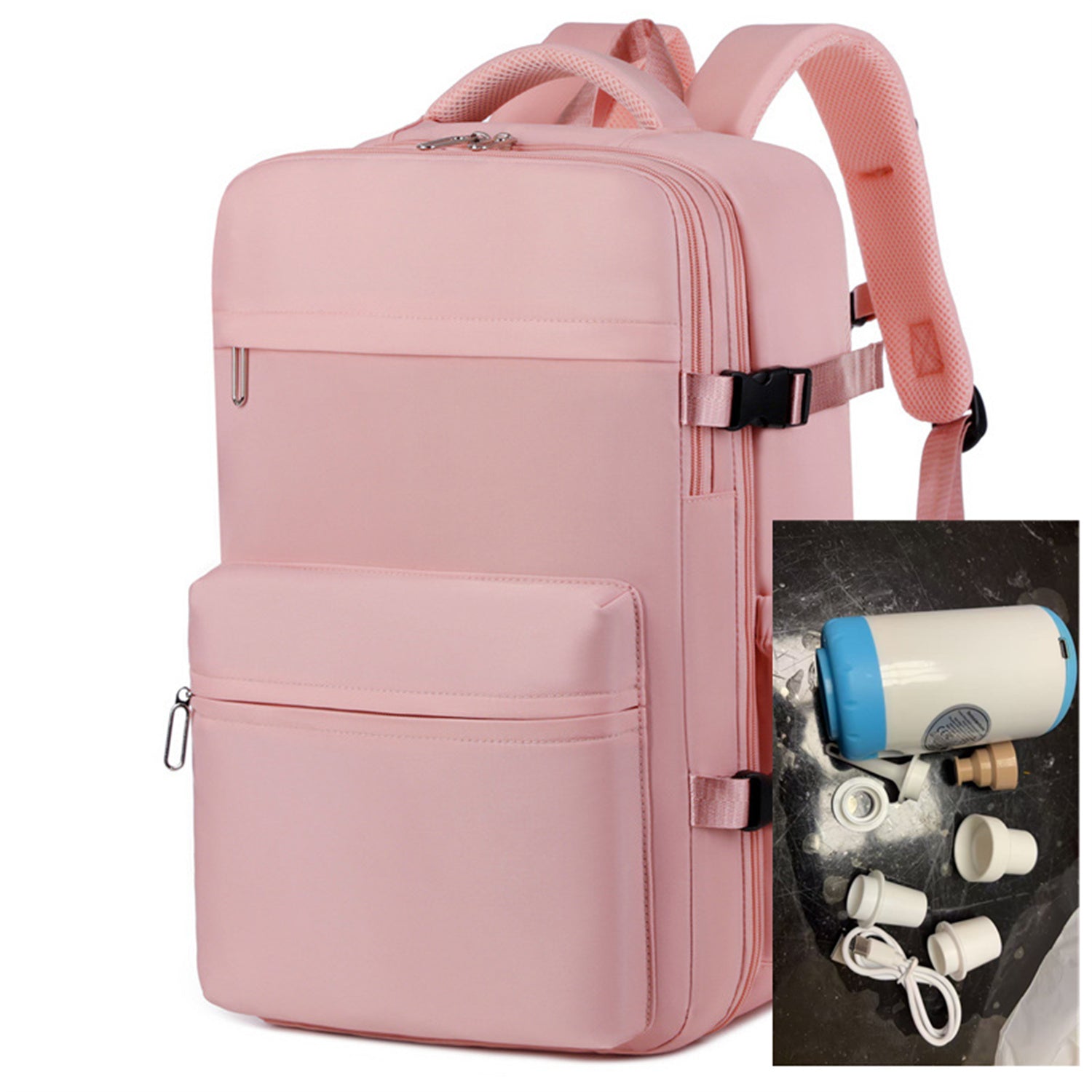 Business Simple Backpack with Compression Bag