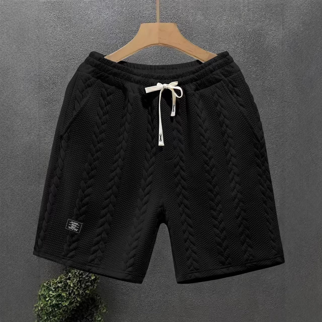 Men's Casual Jacquard Braided Shorts