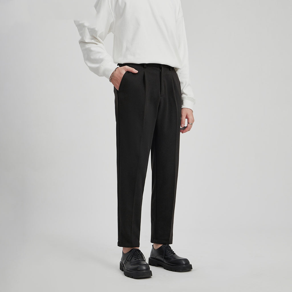 Straight-Leg High-End Trendy Business-Casual Suit Pants