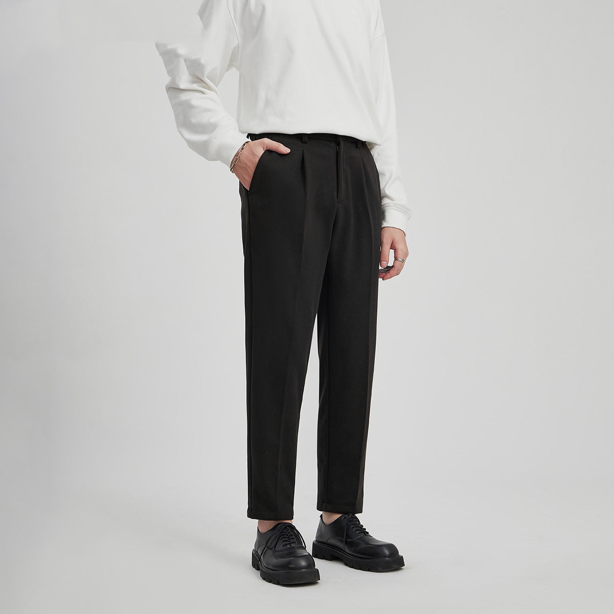Straight-Leg High-End Trendy Business-Casual Suit Pants
