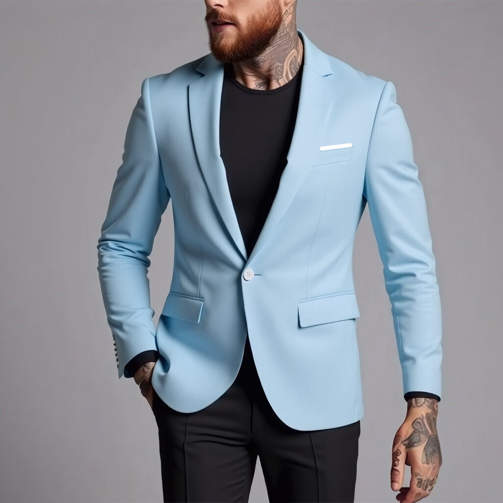 Fashionable Casual Korean-Style Slim-Fit Jacket