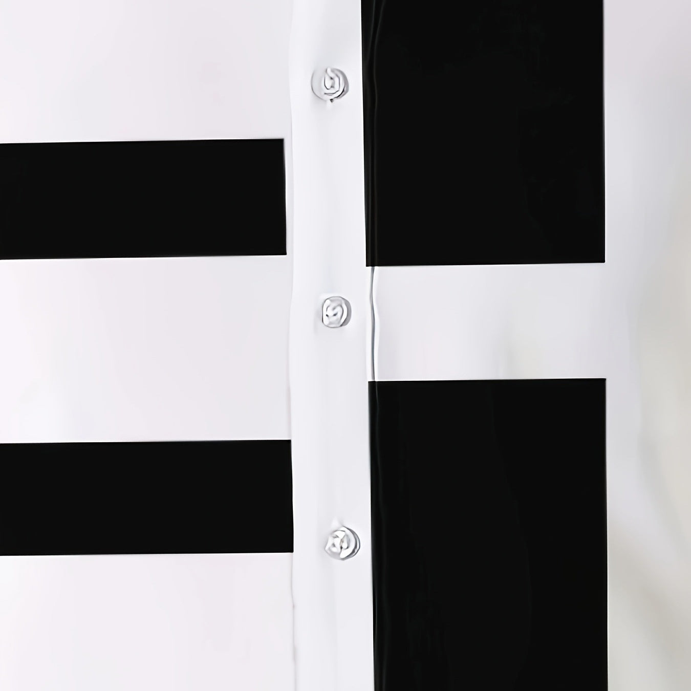 Men's 3D-Printed Black & White Slim Fit Shirt