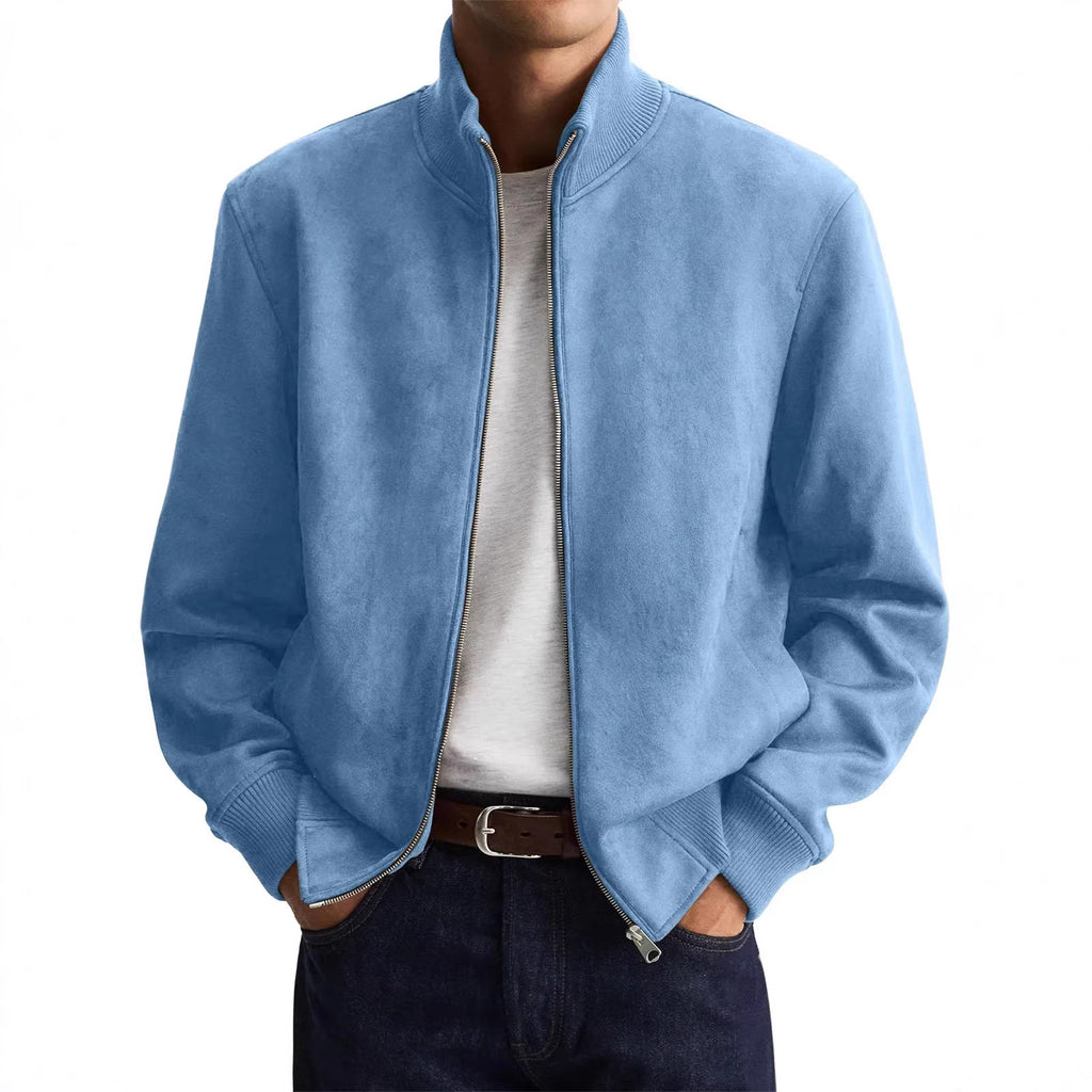 Sleek Solid-color High-end Edgy-cool Casual Long-sleeve Trendy Jacket