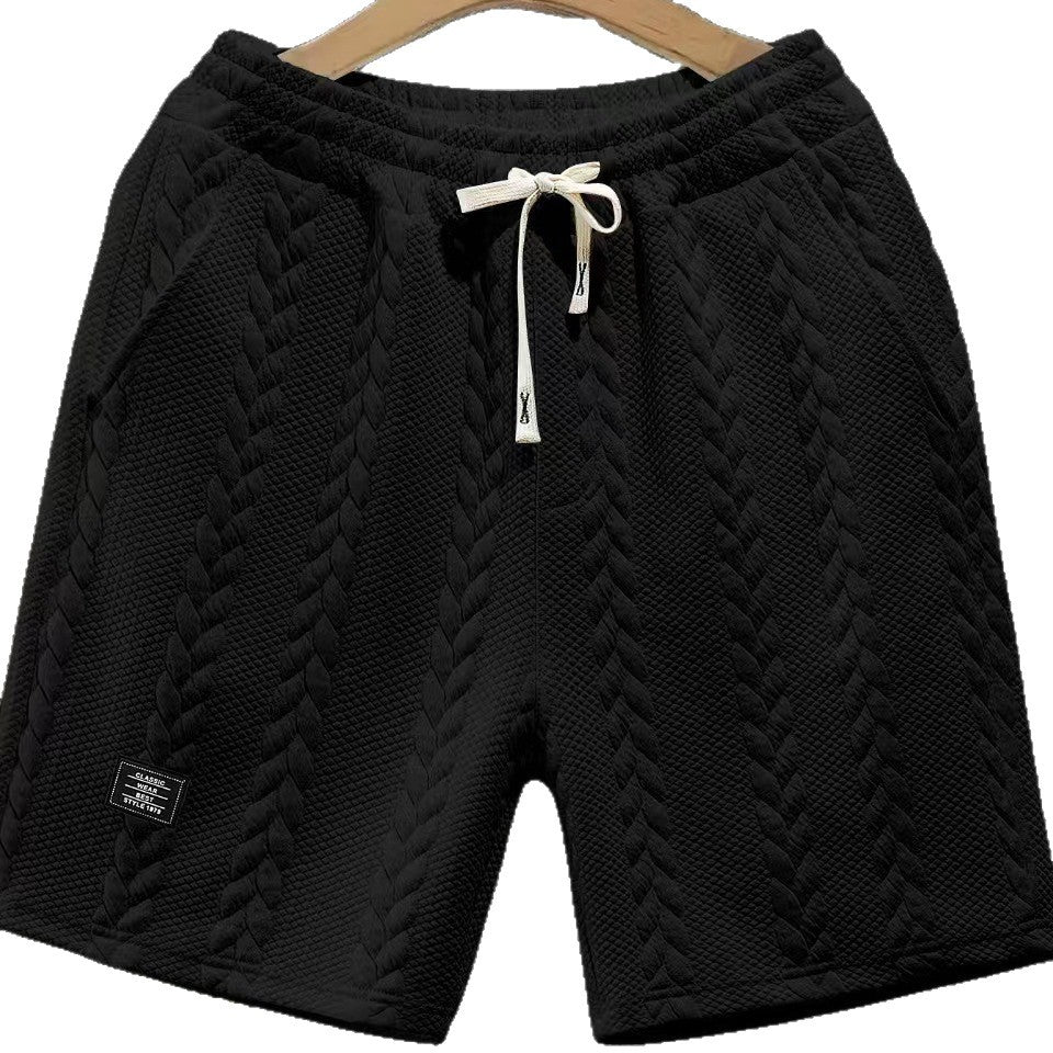 Men's Casual Jacquard Braided Shorts