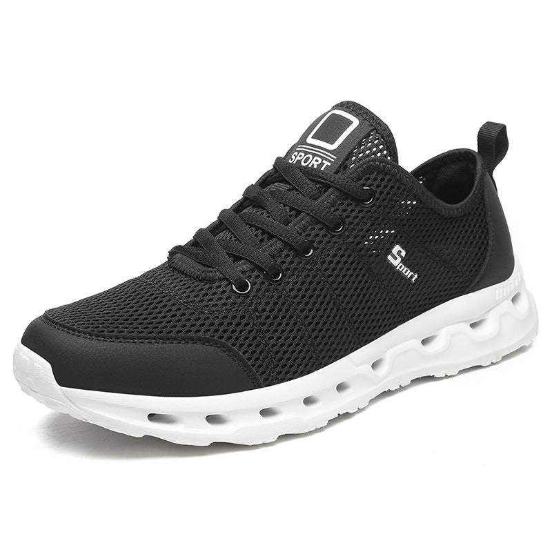 Men's Mesh Breathable Sports Sneakers – Hollow-Out Design