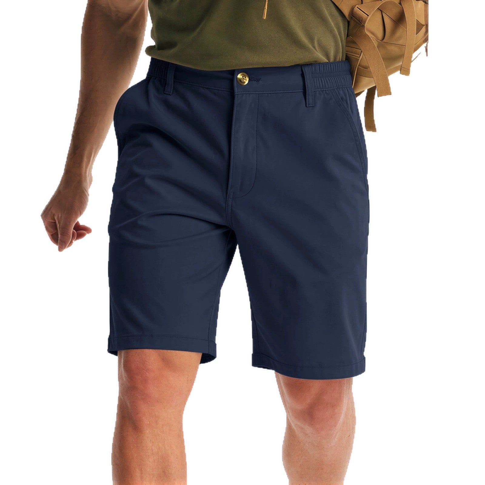 Men's Casual Polyester Shorts – Straight Leg, Everyday & Sport