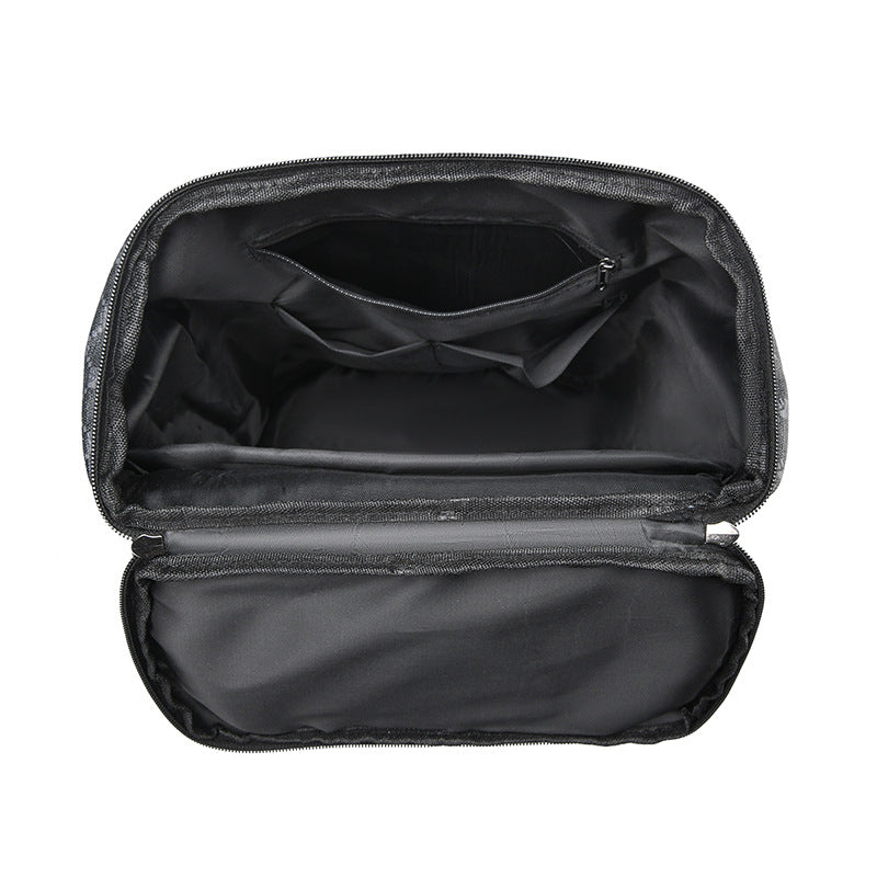 Large-Capacity Travel Backpack – Waterproof PU Printed Design