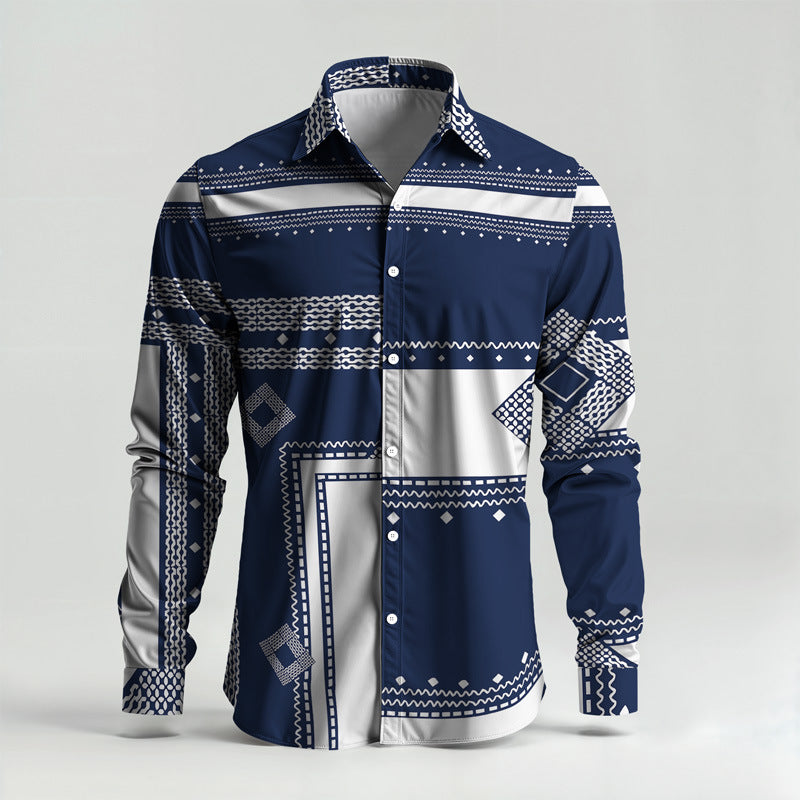 Printed Long-Sleeve Shirt