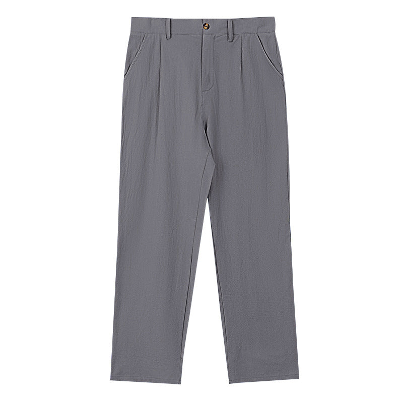 Casual Loose-Fit Business Straight-Leg Suit Trousers