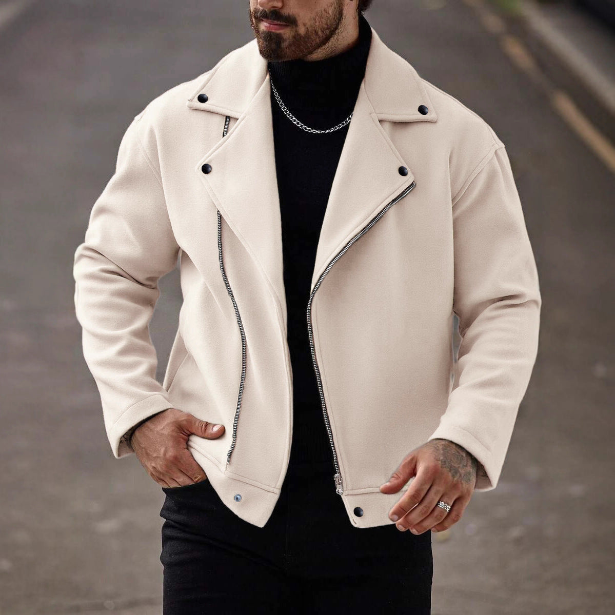 Wool Coat Loose Casual Jacket