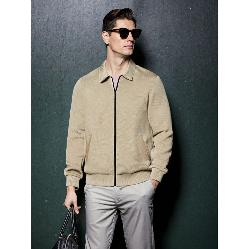 Casual Knitted Zip-up Jacket