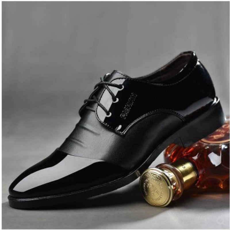 Business Leather Shoes British Style Black