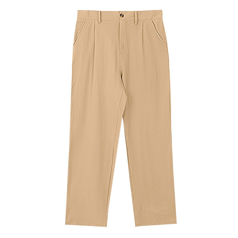 Casual Loose-Fit Business Straight-Leg Suit Trousers