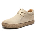 Matte Suede Mid-Top Sneakers