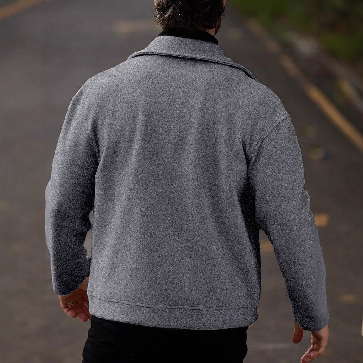 Wool Coat Loose Casual Jacket
